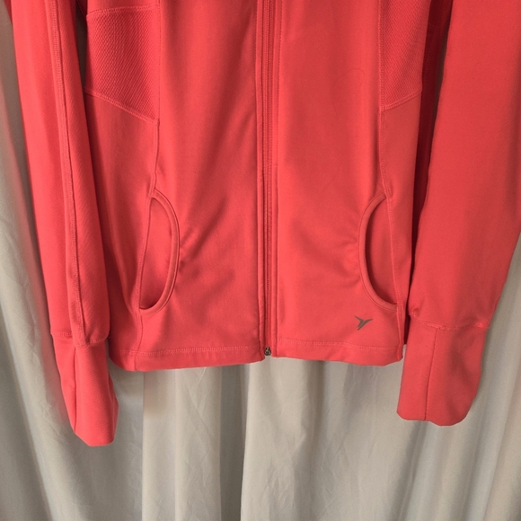 Active By Old Navy Bright Pink/Coral Vibrant Full Zip Activewear Jacket Size XL - Picture 4 of 7